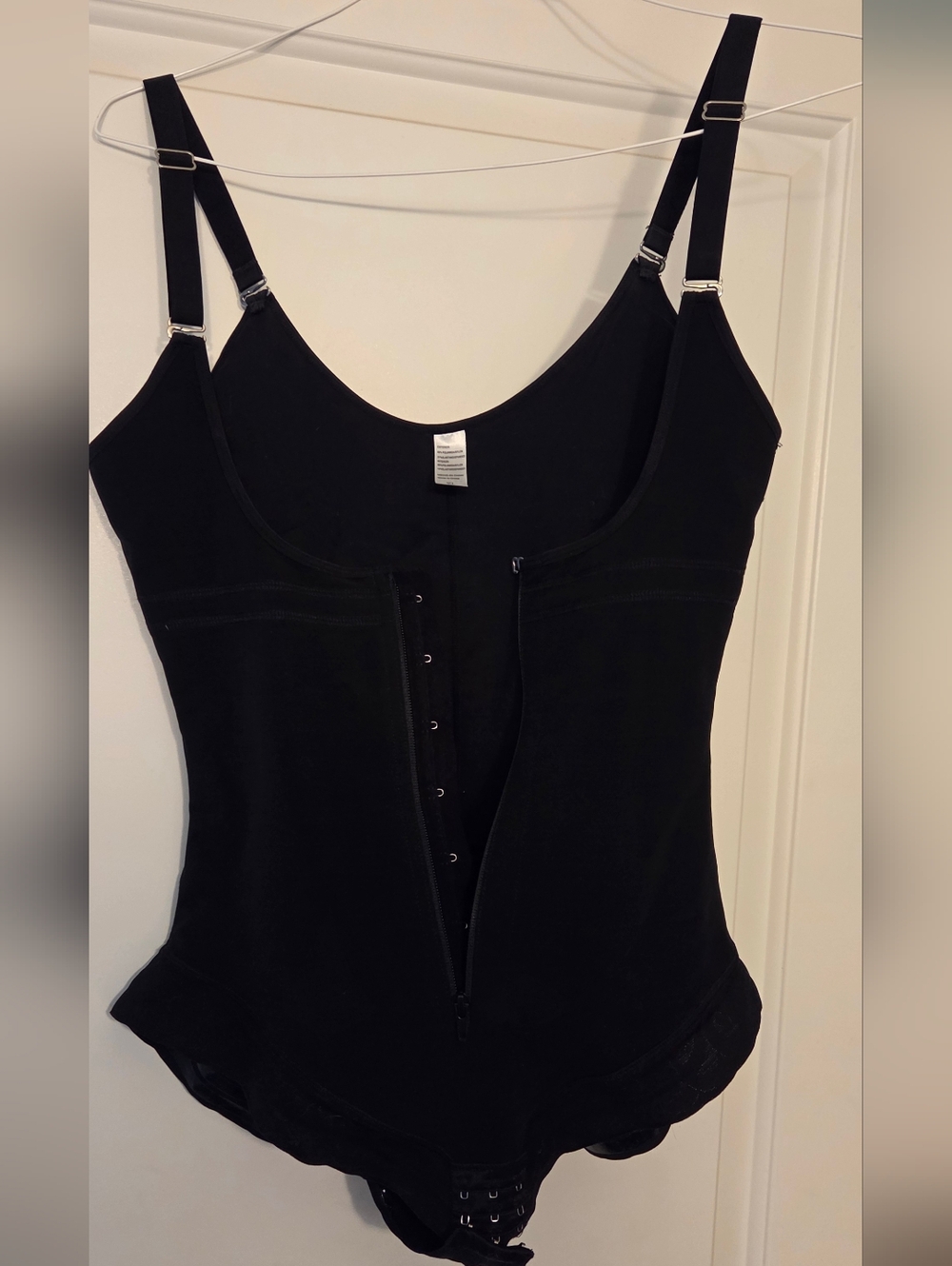 SHAPERX Colombian Tummy Control Faja with Zip & Hooks, Post Surgical Bodysuit L